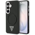 Guess - Embossed Ring Triangle Logo MagSafe (GUHMS26SPSDTSCMK) - Samsung Galaxy S26 - Black