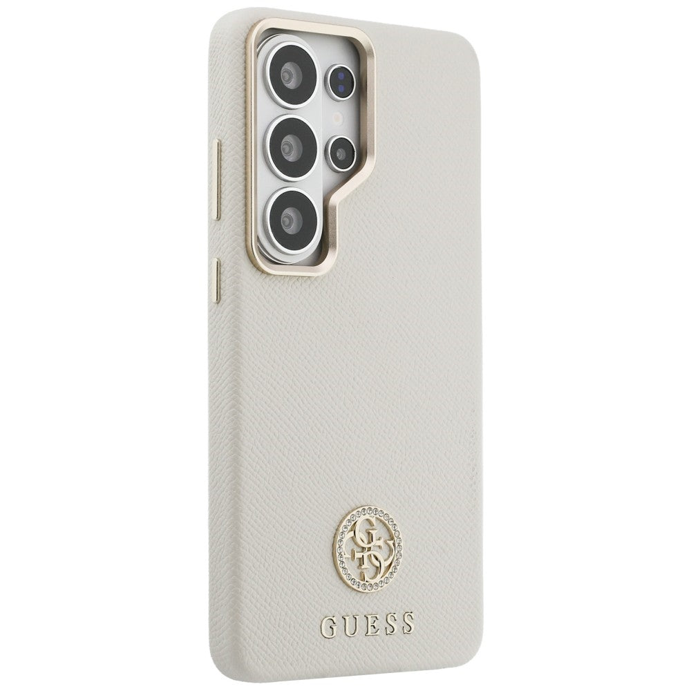 Guess Husa de protectie Guess Rhinestone Round Logo MagSafe (GUHMS26LPGCRMDEE) compatibil cu Samsung Galaxy S26 Ultra, B