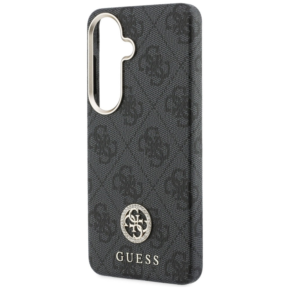 Guess Husa de protectie Guess Rhinestone Round Logo MagSafe (GUHMS26MP4GRMDEK) compatibil cu Samsung Galaxy S26 Plus, Ne