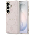 Guess - Saffiano Peony Embossed Ring MagSafe (GUHMS26SPSAMSECP) - Samsung Galaxy S26 - Pink