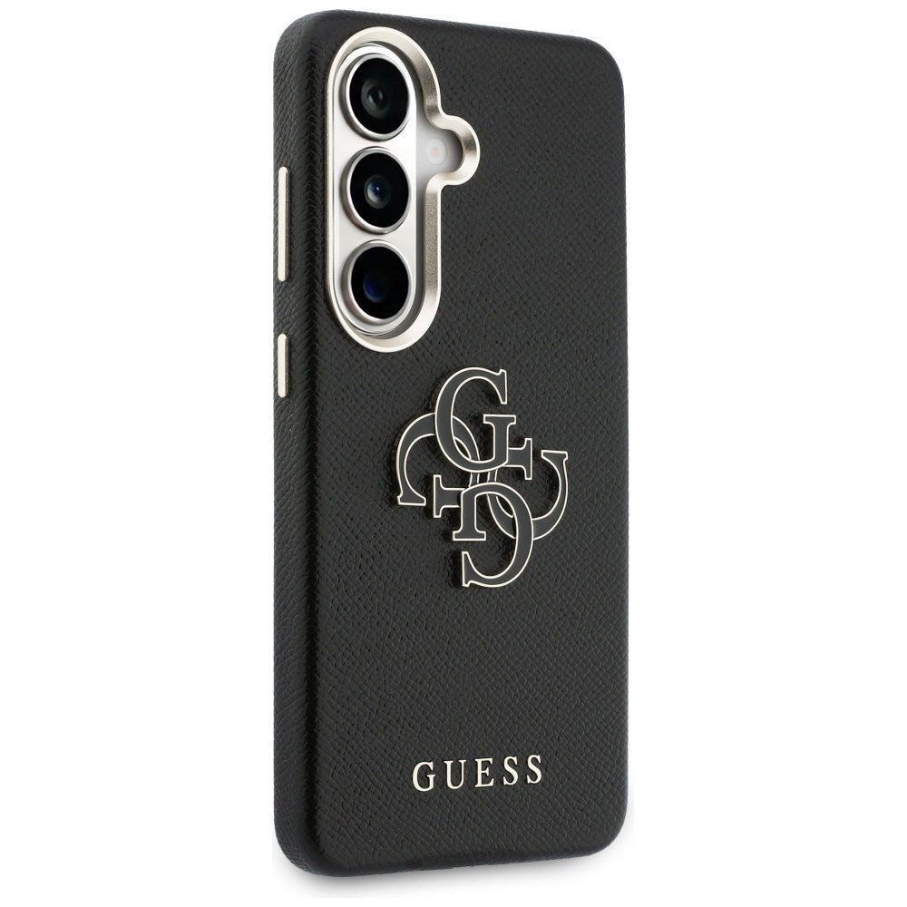 Guess Husa de protectie Guess Grained Big 4G Metal Logo (GUHCS26M5PS4RGGK) compatibil cu Samsung Galaxy S26 Plus, Negru 