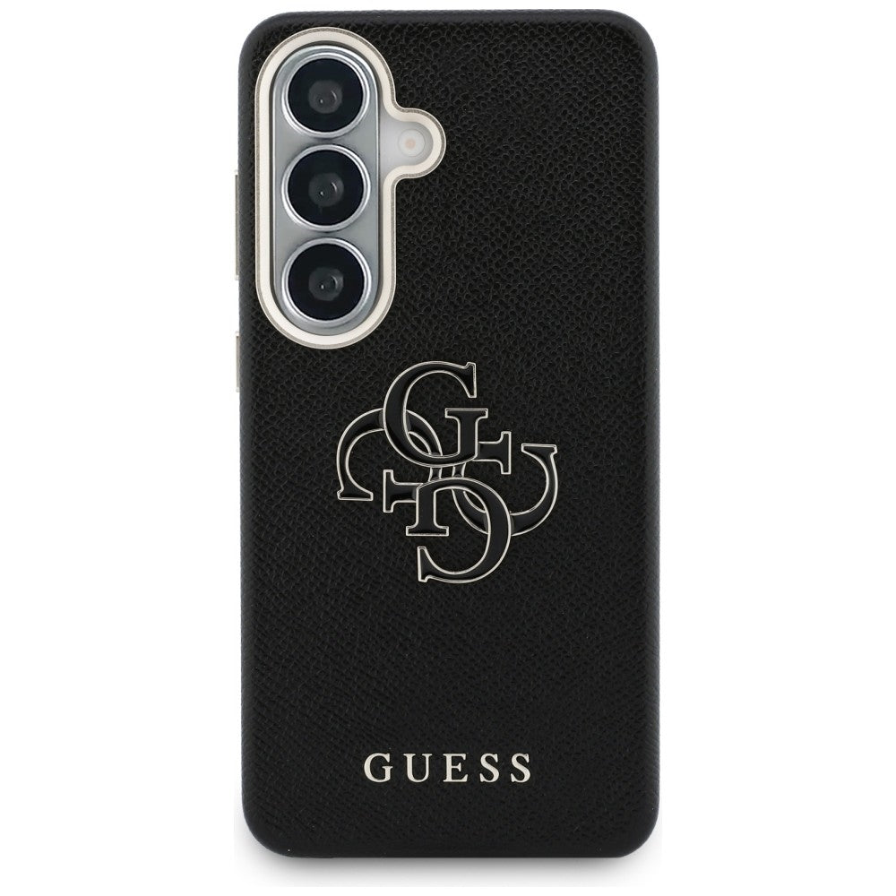 Guess Husa de protectie Guess Grained Big 4G Metal Logo (GUHCS26M5PS4RGGK) compatibil cu Samsung Galaxy S26 Plus, Negru 