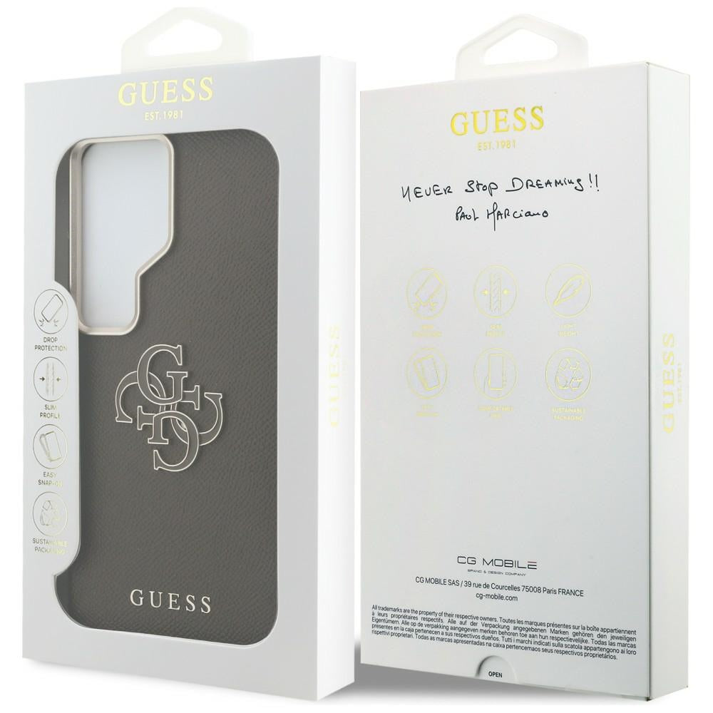 Guess - Grained Big 4G Metal Logo (GUHCS26L5PS4RGGW) - Samsung Galaxy S26 Ultra - Brown