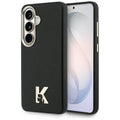 Karl Lagerfeld - Wrapped Grained Leather with K Head Logo MagSafe (KLHMS26S5PGFKHGK) - Samsung Galaxy S26 - Black