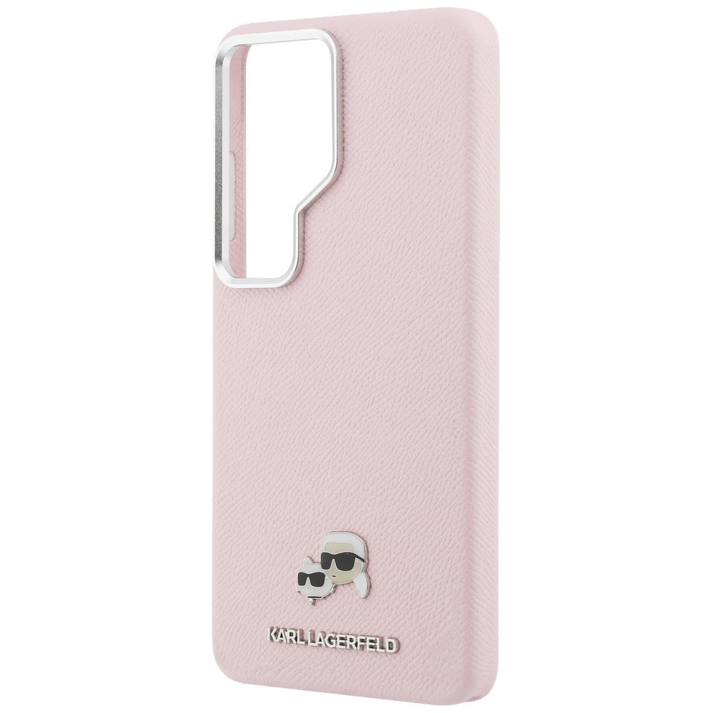 Karl Lagerfeld Husa de protectie Karl Lagerfeld Wrapped Grained Leather with K&C Head Pin MagSafe (KLHMS26L6PFKCLP) comp