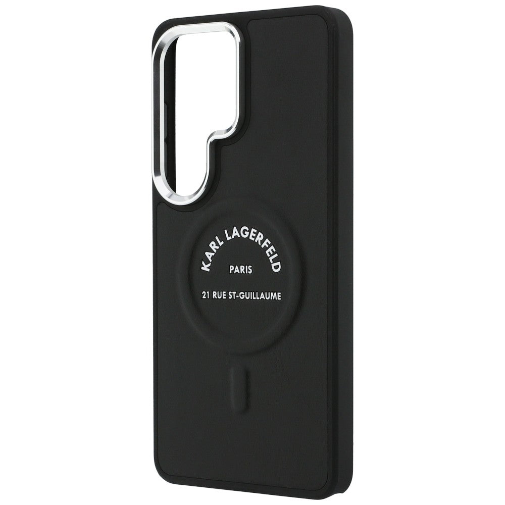 Karl Lagerfeld - Wrapped Leather with Karl RSG Logo MagSafe (KLHMS26LPSKRSGEK) - Samsung Galaxy S26 Ultra - Black