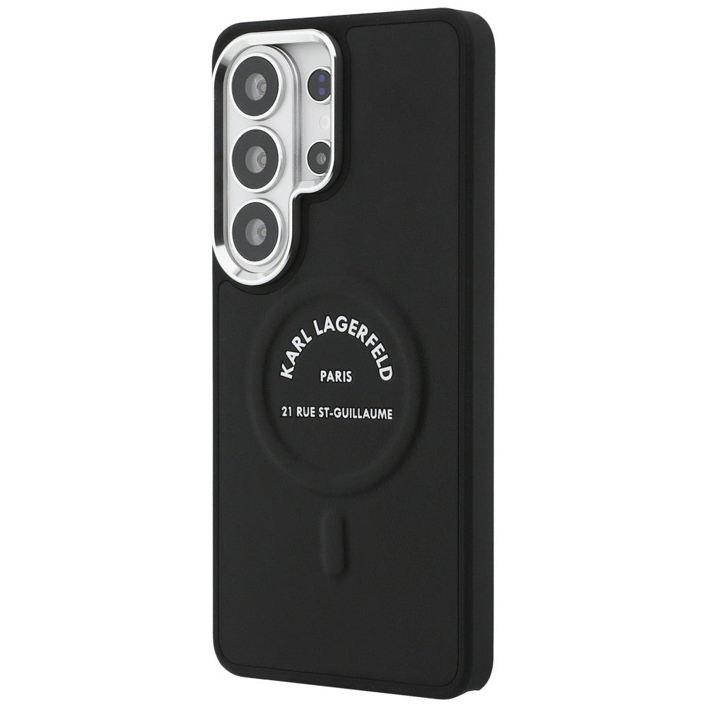Karl Lagerfeld - Wrapped Leather with Karl RSG Logo MagSafe (KLHMS26LPSKRSGEK) - Samsung Galaxy S26 Ultra - Black
