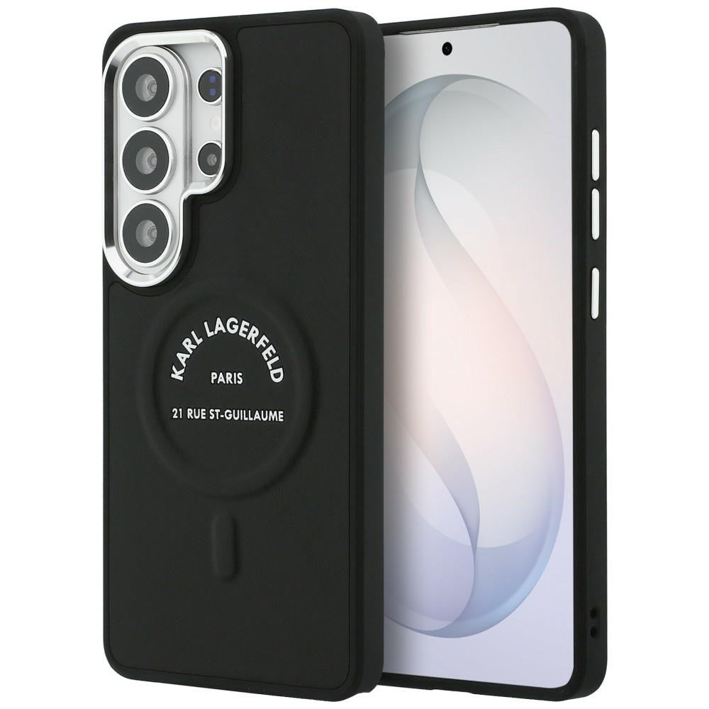 Karl Lagerfeld - Wrapped Leather with Karl RSG Logo MagSafe (KLHMS26LPSKRSGEK) - Samsung Galaxy S26 Ultra - Black