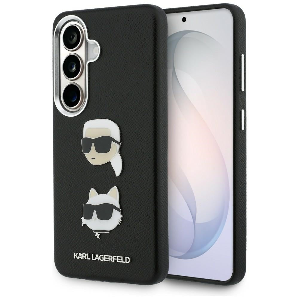 Karl Lagerfeld - Wrapped Leather Saffiano with with K&C Head Pin (KLHCS26SPSFDHPOK) - Samsung Galaxy S26 - Black