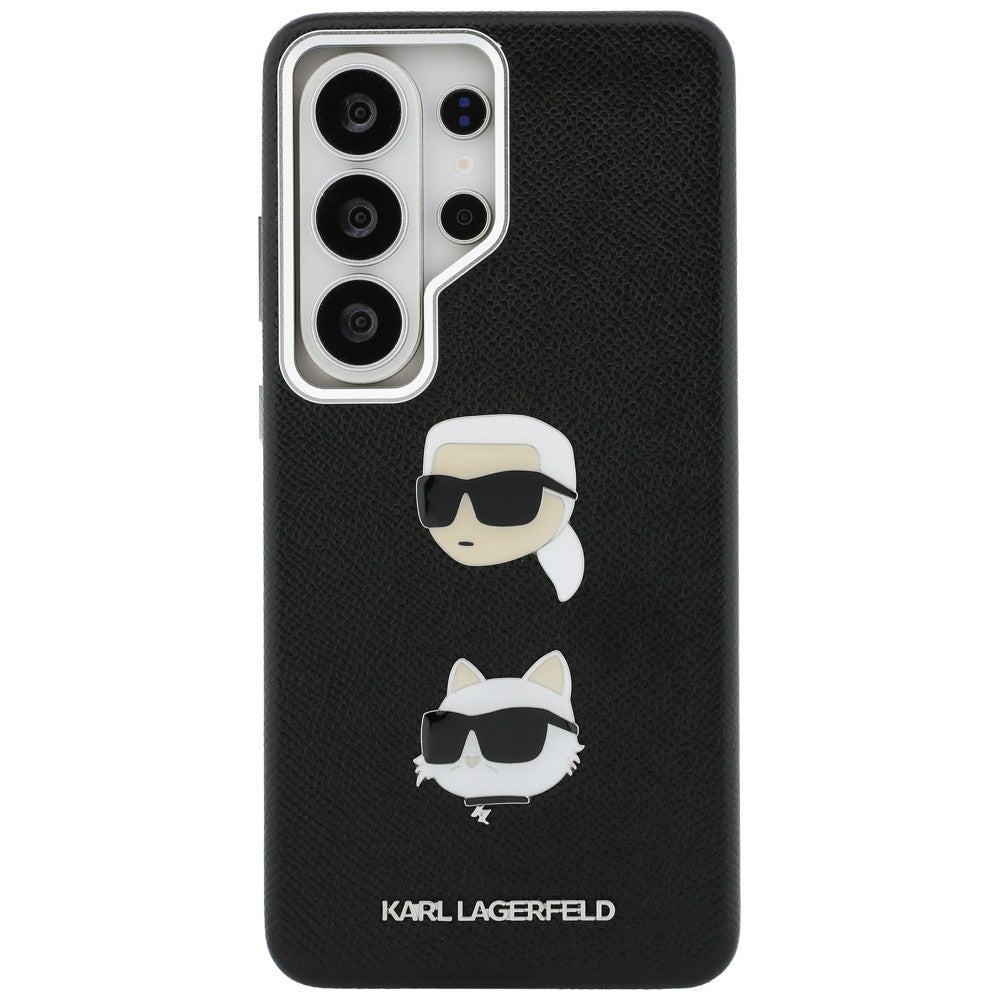 Karl Lagerfeld - Wrapped Leather Saffiano with with K&C Head Pin (KLHCS26LPSFDHPOK) - Samsung Galaxy S26 Ultra - Black