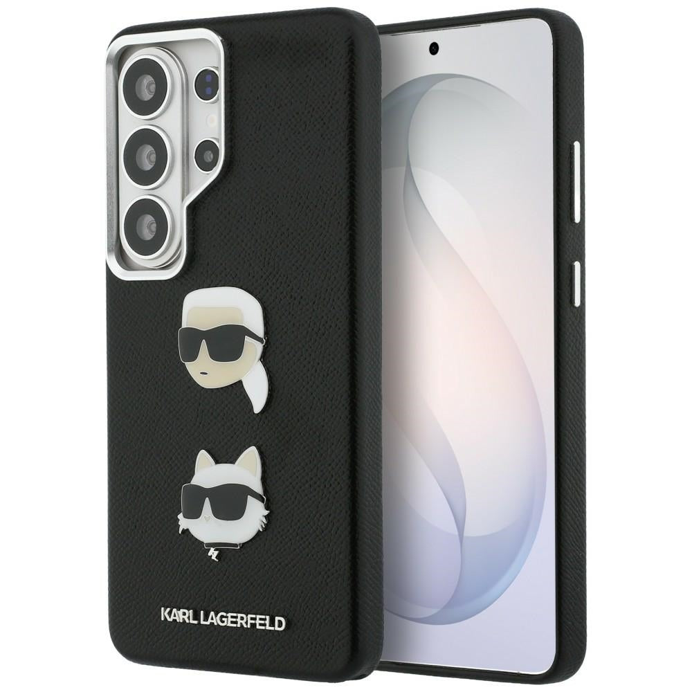Karl Lagerfeld - Wrapped Leather Saffiano with with K&C Head Pin (KLHCS26LPSFDHPOK) - Samsung Galaxy S26 Ultra - Black