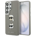 Karl Lagerfeld - Wrapped Leather Saffiano with with K&C Head Pin (KLHCS26LPSFDHPOG) - Samsung Galaxy S26 Ultra - Grey