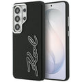 Karl Lagerfeld - Full Wrapped Grained Leather with Signature Resin Logo (KLHCS26LPGFKSRSK) - Samsung Galaxy S26 Ultra - 