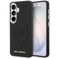 Karl Lagerfeld - Leather with Initial Logo Debossed MagSafe (KLHMS26SPGFKLRDK) - Samsung Galaxy S26 - Black