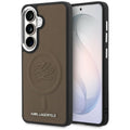 Karl Lagerfeld - Leather with Initial Logo Debossed MagSafe (KLHMS26SPGFKLRDW) - Samsung Galaxy S26 - Brown