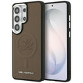 Karl Lagerfeld - Leather with Initial Logo Debossed MagSafe (KLHMS26LPGFKLRDW) - Samsung Galaxy S26 Ultra - Brown