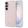 Karl Lagerfeld - Wrapped Grained Leather with K Head Logo MagSafe (KLHMS26S5PGFKHGP) - Samsung Galaxy S26 - Pink