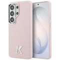 Karl Lagerfeld - Wrapped Grained Leather with K Head Logo MagSafe (KLHMS26L5PGFKHGP) - Samsung Galaxy S26 Ultra - Pink