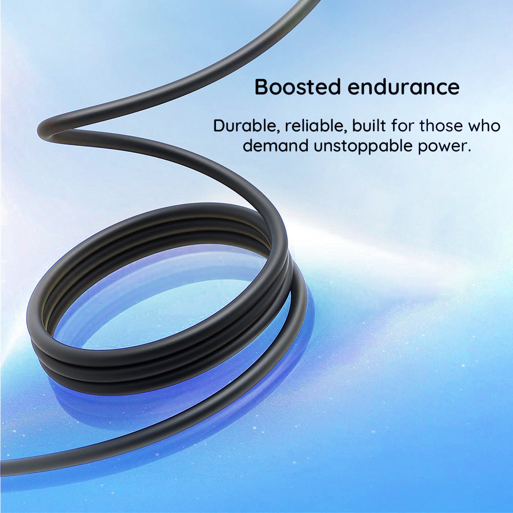 Borofone - Data Cable Lenny Series (BX113) - Type-C to Type-C, Silicone, PD60W, 3A, 2m - Black