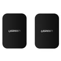 Ugreen - (2 pack) Metal Plate LP123 (50869) - Rectangular Shape, with Double-Sided Adhesive Tape, 3M, Thin - Black