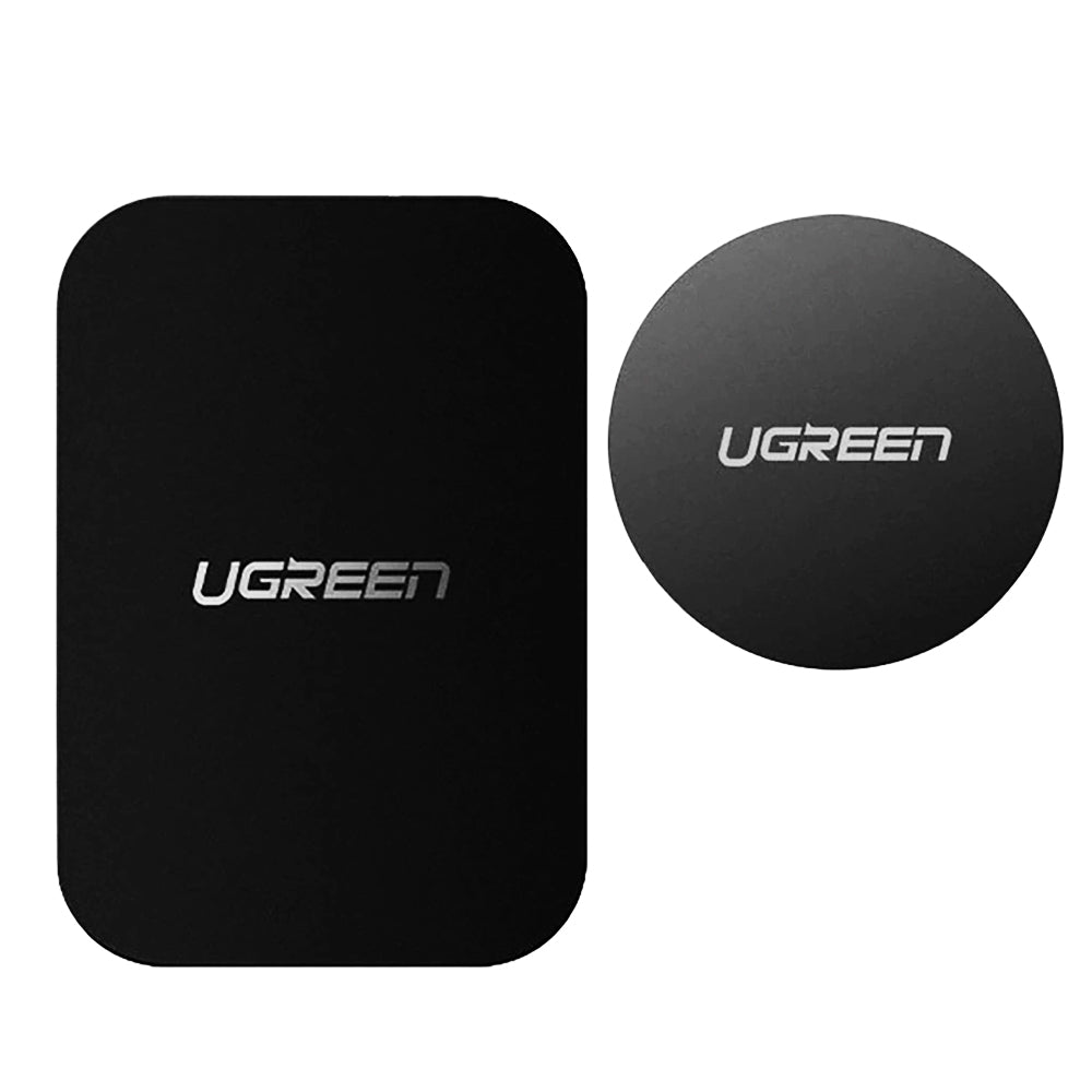Ugreen - (2 pack) Metal Plate LP123 (60410) - Rectangular + Rounded Shape - Black