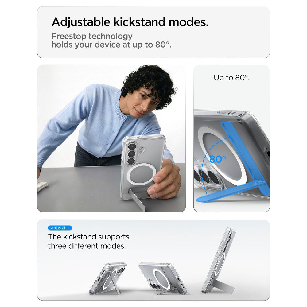 Spigen - Ultra Hybrid S MagSafe (ACS11050) - Samsung Galaxy S26 Plus - Clear White
