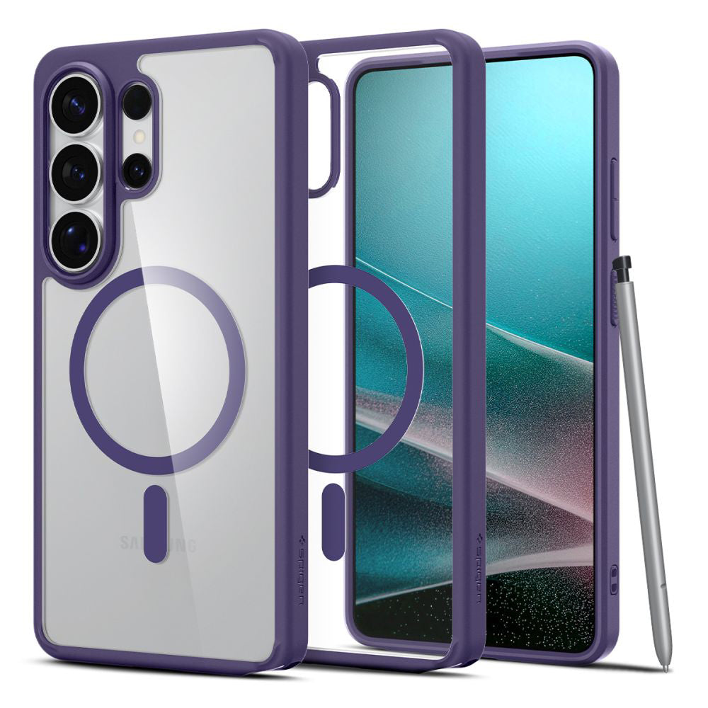 Spigen Husa de protectie Spigen Ultra Hybrid MagSafe (ACS11208) compatibil cu Samsung Galaxy S26 Ultra, Mov Inchis – ima