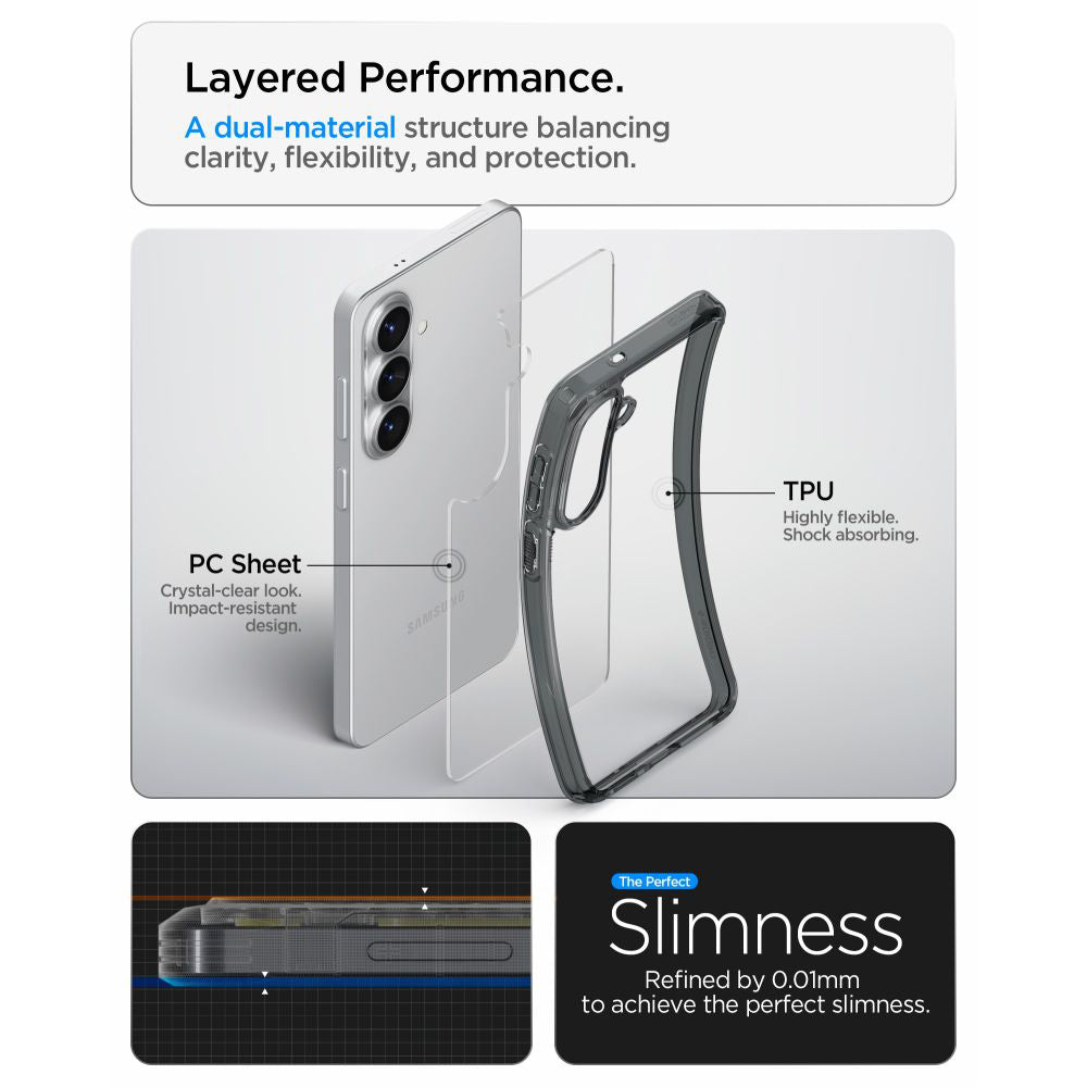 Spigen - Ultra Hybrid (ACS10708) - Samsung Galaxy S26 Plus - Space Crystal