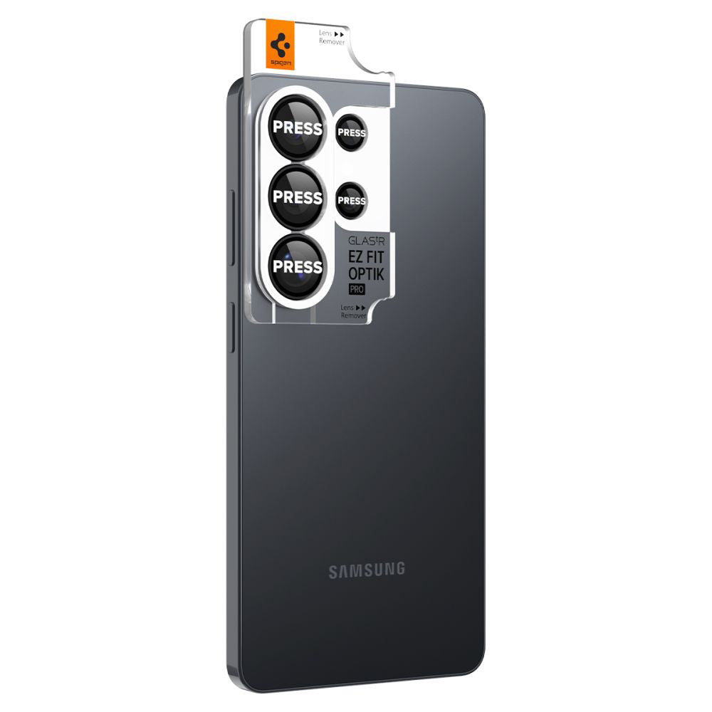 Spigen - (2 pack) Optik.tR EZ Fit Pro HD Camera Glass (AGL11076) - Samsung Galaxy S26 Ultra - Black