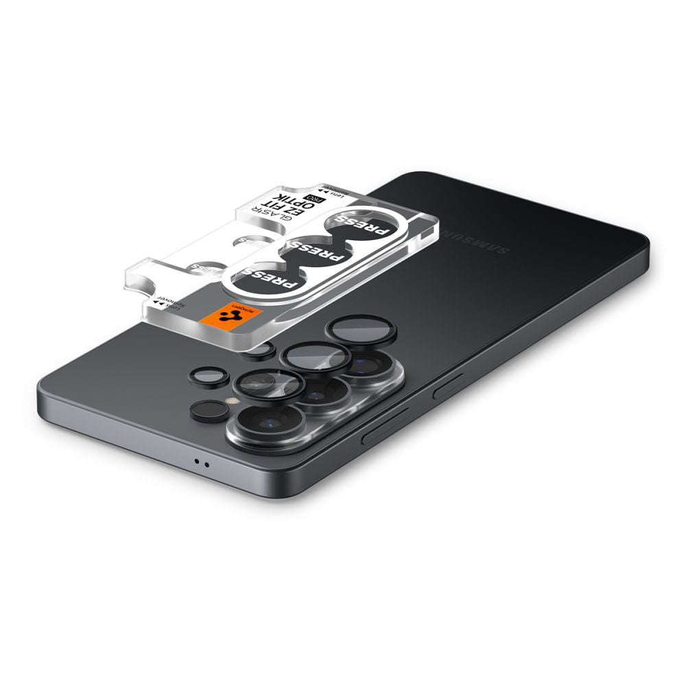 Spigen - (2 pack) Optik.tR EZ Fit Pro HD Camera Glass (AGL11076) - Samsung Galaxy S26 Ultra - Black