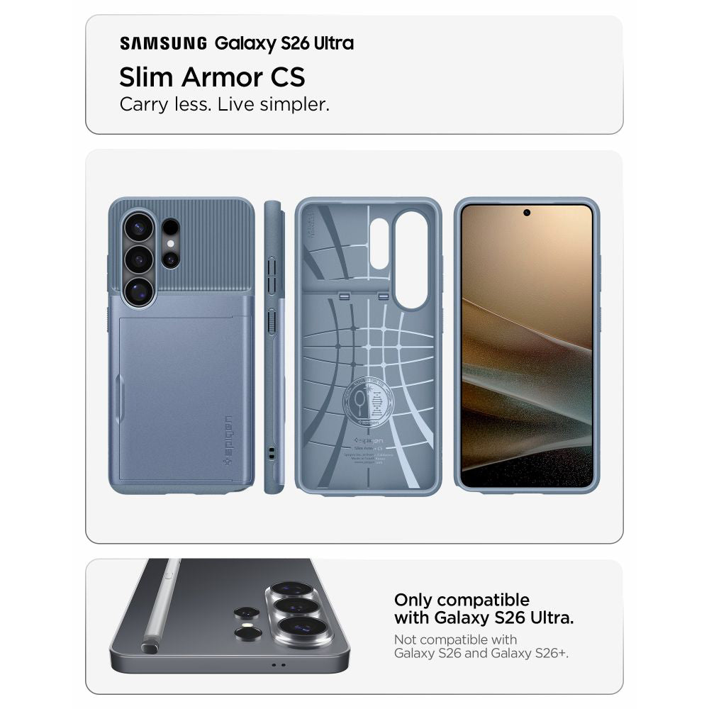 Spigen - Slim Armor CS (ACS11225) - Samsung Galaxy S26 Ultra - Light Blue