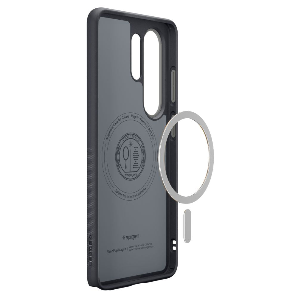 Spigen Husa de protectie Spigen Caseology Nano Pop MagSafe (ACS11038) compatibil cu Samsung Galaxy S26 Ultra, Negru Sesa
