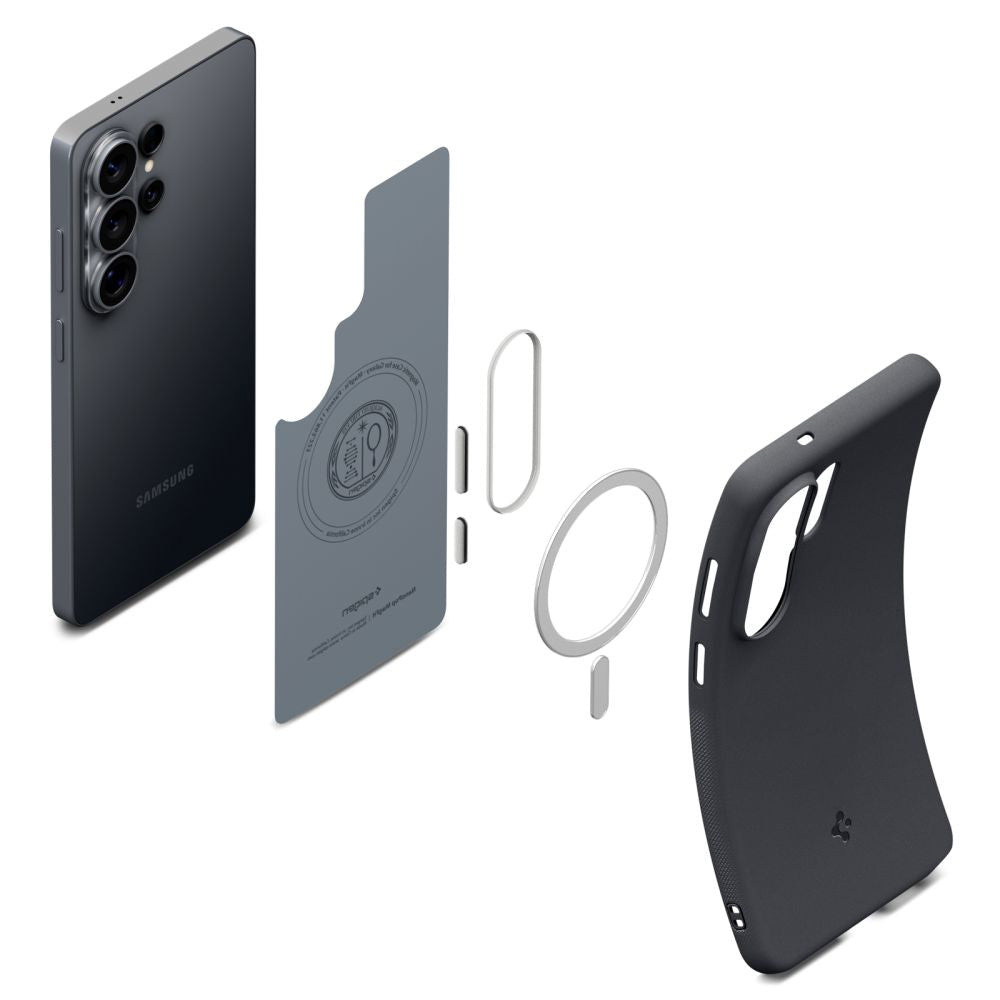 Spigen Husa de protectie Spigen Caseology Nano Pop MagSafe (ACS11038) compatibil cu Samsung Galaxy S26 Ultra, Negru Sesa