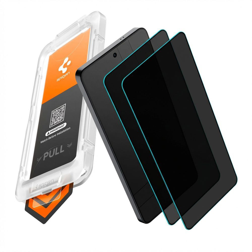 Spigen - (2 pack) Glas.tR EZ-FIT Pro HD (AGL11085) - Samsung Galaxy S26 Plus - Privacy