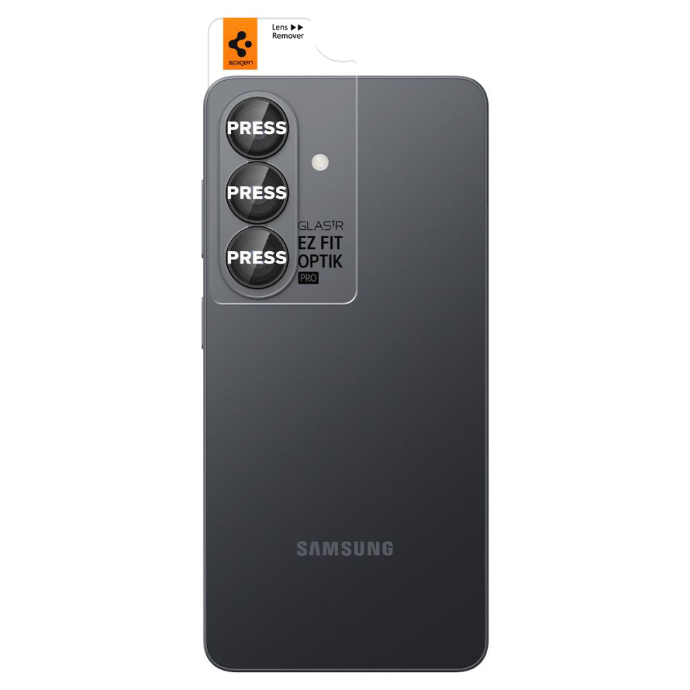 Spigen - (2 pack) Optik.tR EZ Fit Pro HD Camera Glass (AGL11088) - Samsung Galaxy S26 Plus - Black