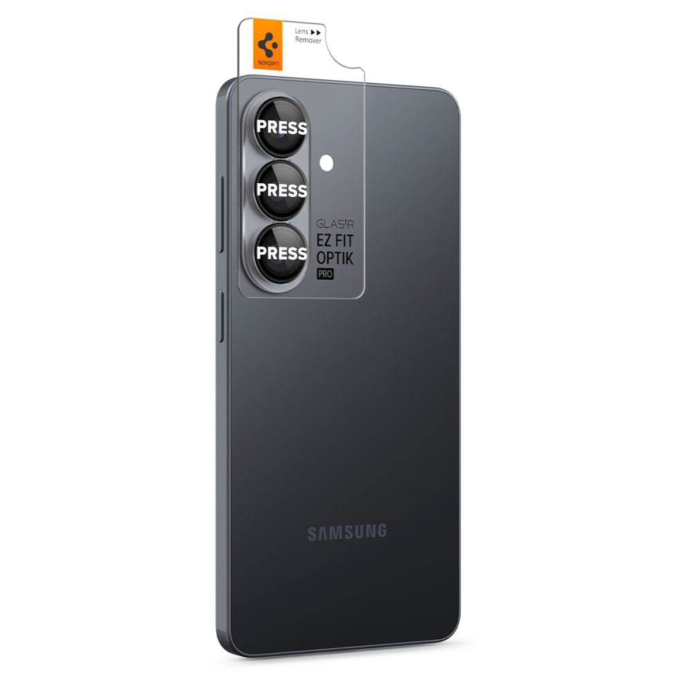Spigen - (2 pack) Optik.tR EZ Fit Pro HD Camera Glass (AGL11088) - Samsung Galaxy S26 Plus - Black