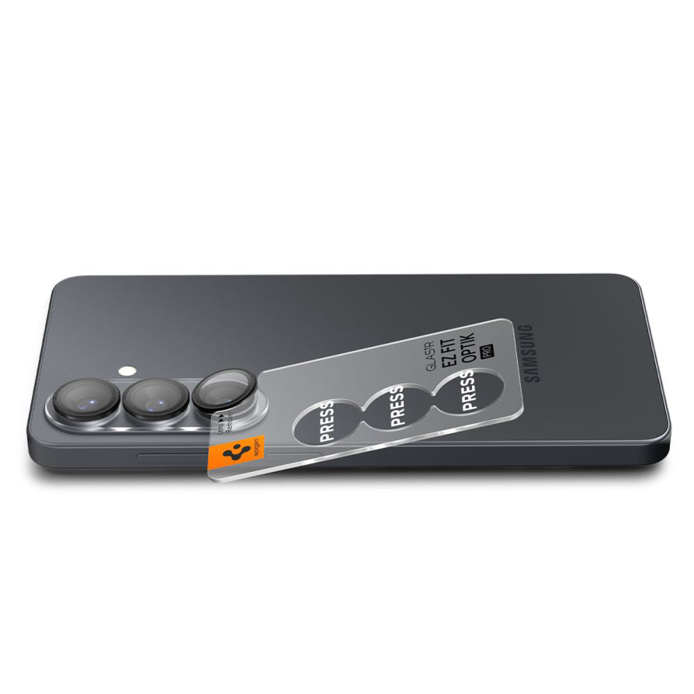 Spigen - (2 pack) Optik.tR EZ Fit Pro HD Camera Glass (AGL11088) - Samsung Galaxy S26 Plus - Black