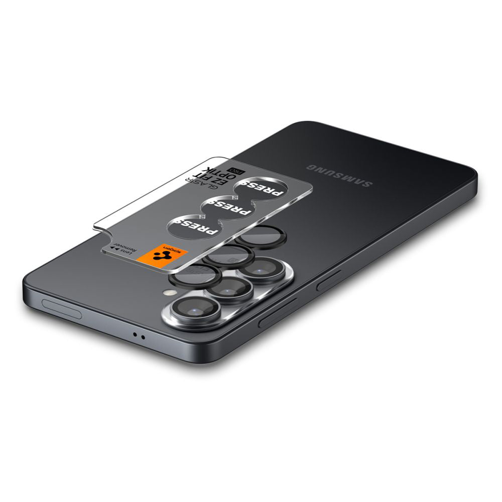 Spigen - (2 pack) Optik.tR EZ Fit Pro HD Camera Glass (AGL11088) - Samsung Galaxy S26 Plus - Black