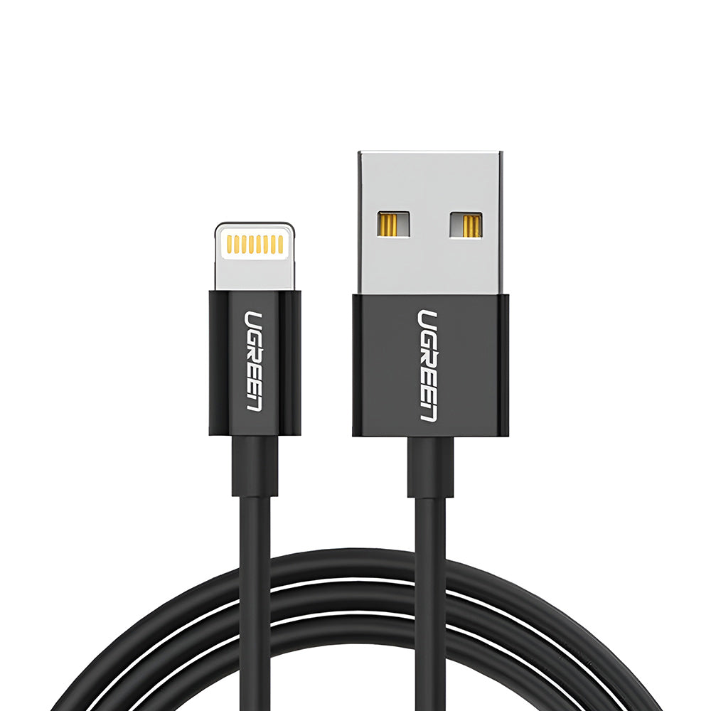 Ugreen - Data Cable (80823) - USB to Lightning MFi, 2.4A, 2m - Black