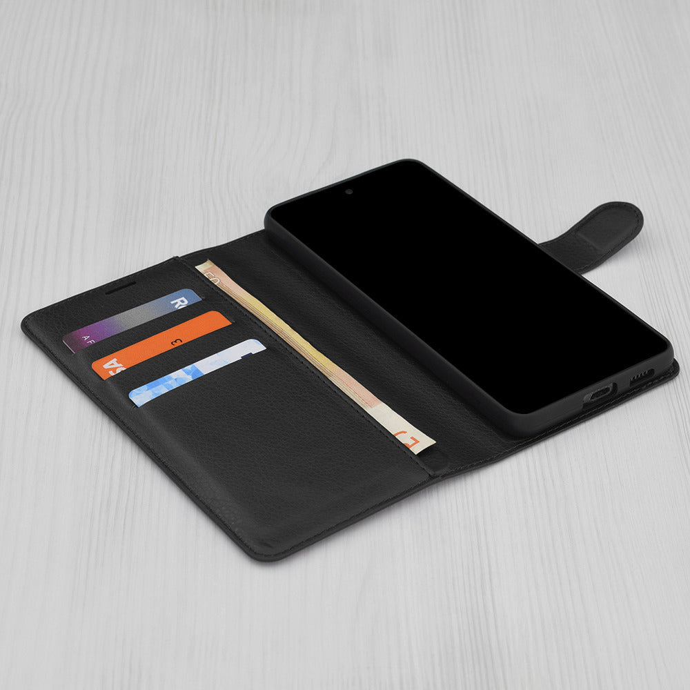 Techsuit - Leather Folio - Honor 600 Lite - Black