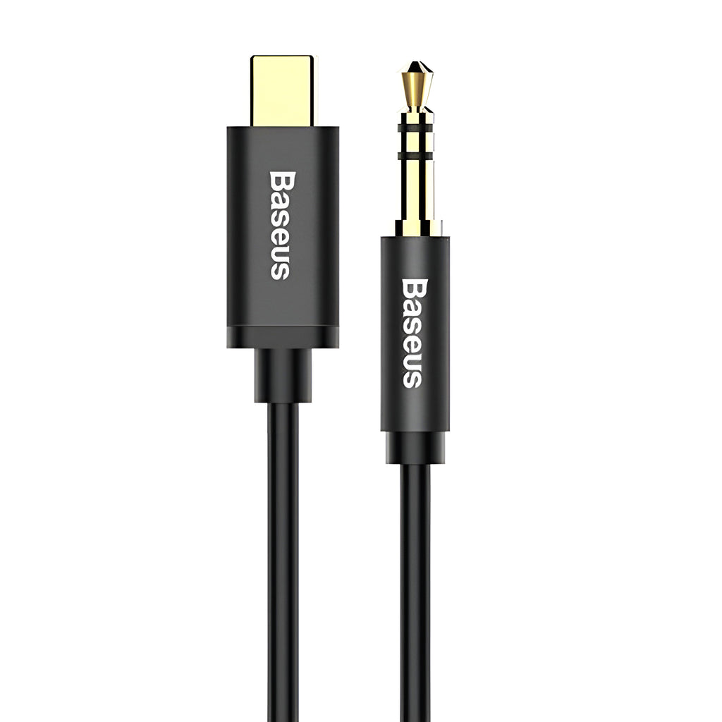 Baseus - Audio Cable Adapter M01 (CAM01-01) - USB-C to Jack 3.5mm, Digital Audio Transmission, Gold-plated Plug, 1.2m - 
