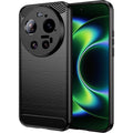 TechSuit Husa de protectie Techsuit Carbon Silicone compatibil cu Xiaomi 17 Ultra, Negru