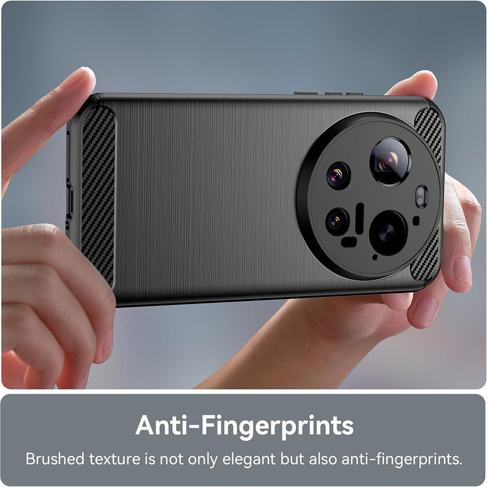 TechSuit Husa de protectie Techsuit Carbon Silicone compatibil cu Xiaomi 17 Ultra, Albastru – imagine 5