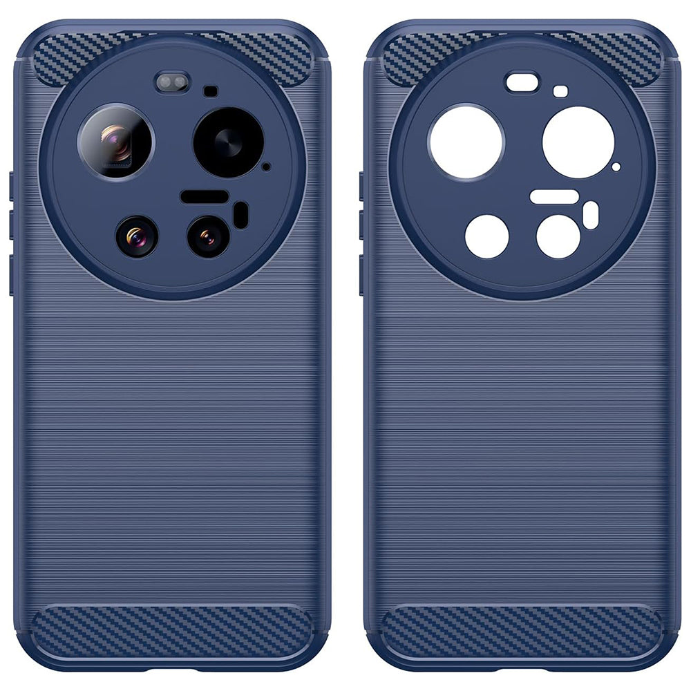 TechSuit Husa de protectie Techsuit Carbon Silicone compatibil cu Xiaomi 17 Ultra, Albastru – imagine 2