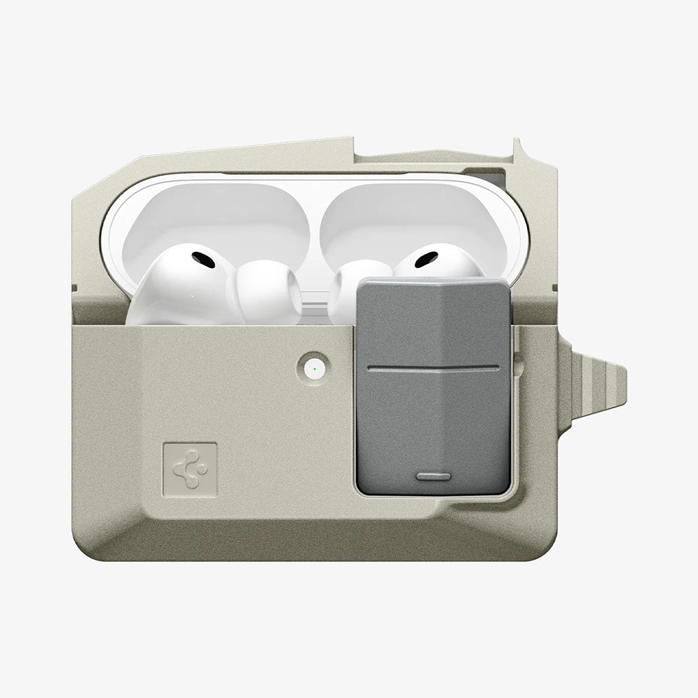 Spigen Casti Spigen Classic LS (ACS10978), Apple AirPods Pro 3, Stone – imagine 2