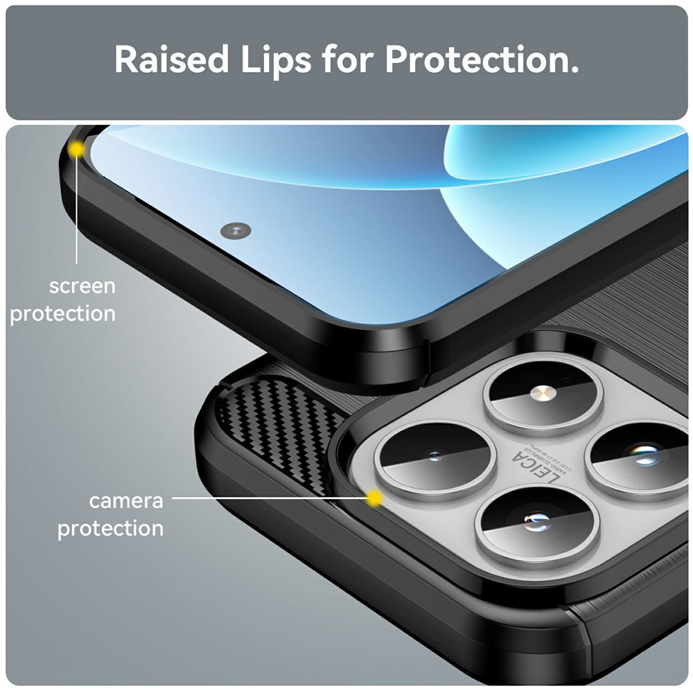 Techsuit - Carbon Silicone - Xiaomi 17 - Black