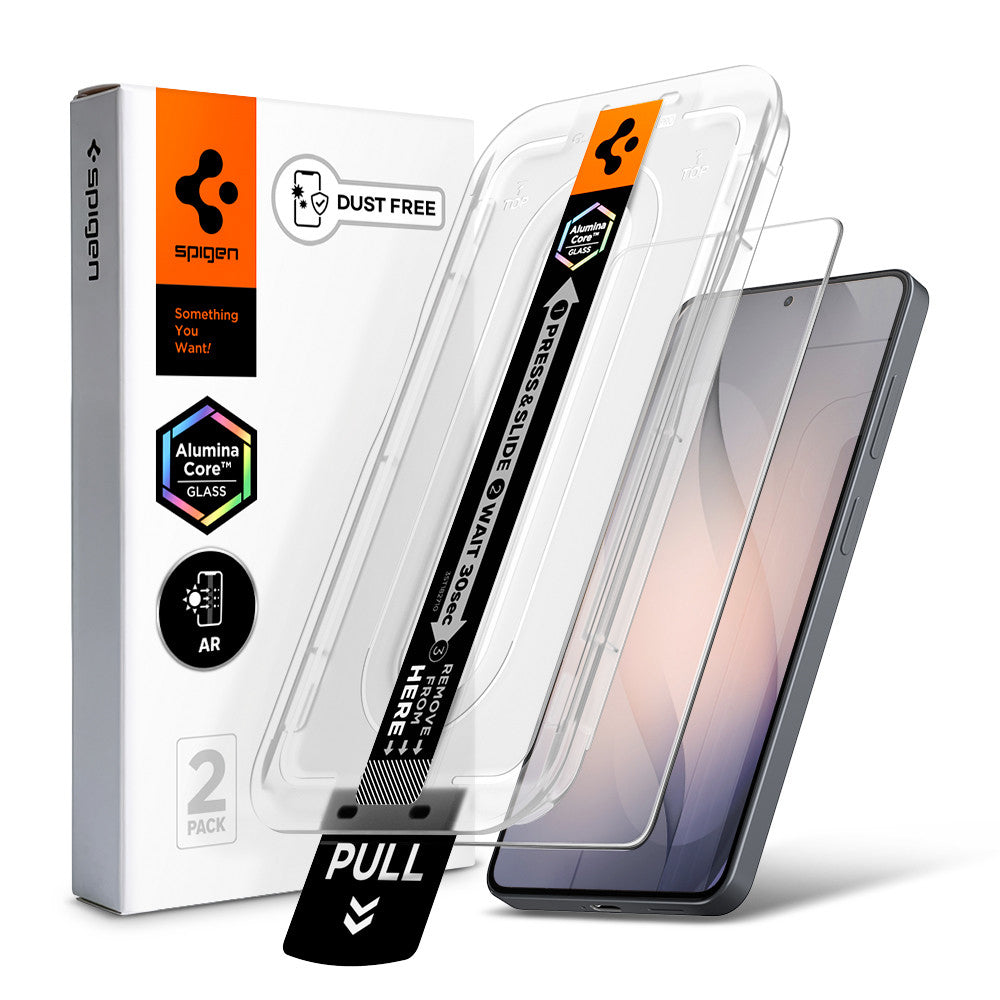 Spigen Folie de protectie Spigen (set de 2) Glas.tR EZ-FIT Pro (Anti-Reflection) (AGL11080) compatibil cu Samsung Galaxy