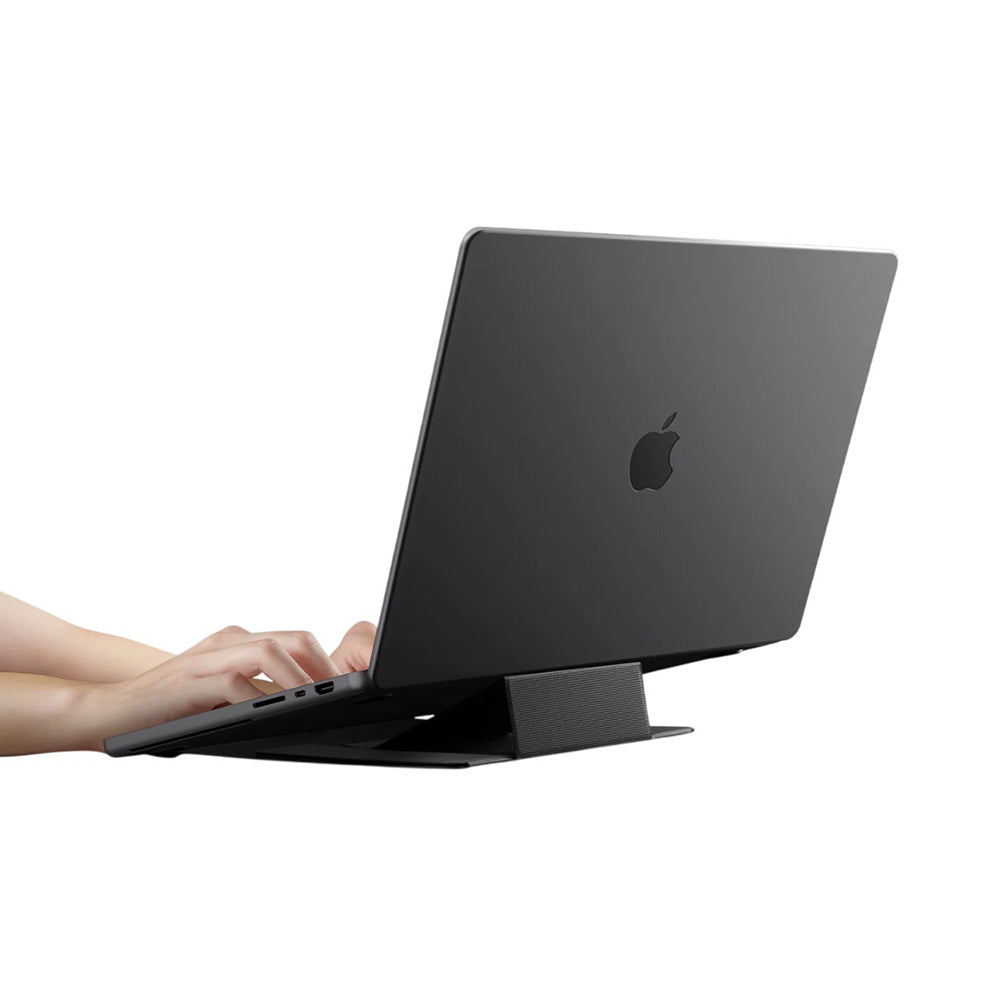Spigen - Slim Fold Laptop Stand LD201-S8 (AMP11117) - Foldable, Slim, Stable, Anti-Slip, Non Adhesive, Up to 16" - Black