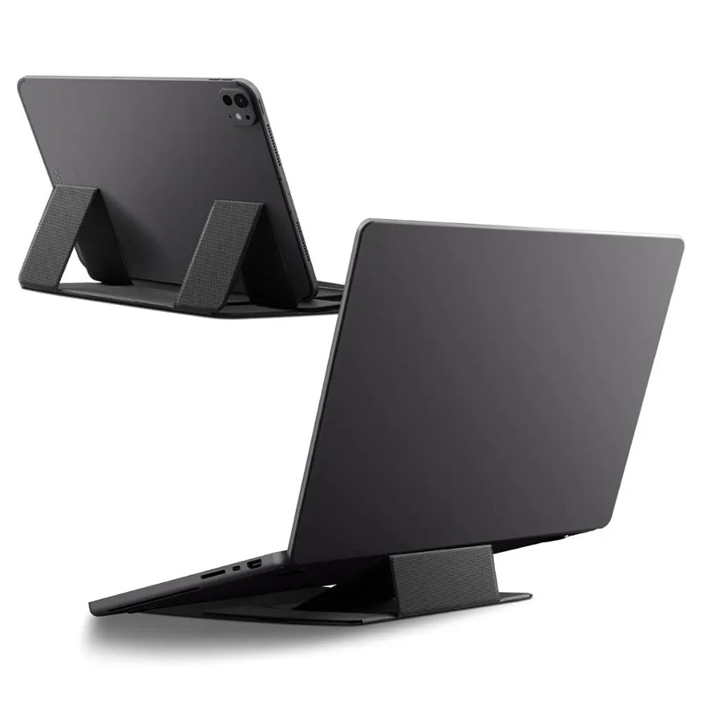 Spigen - Slim Fold Laptop Stand LD201-S8 (AMP11117) - Foldable, Slim, Stable, Anti-Slip, Non Adhesive, Up to 16" - Black
