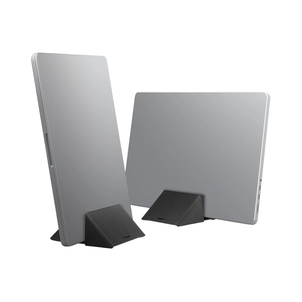 Spigen - Slim Fold Laptop Holder LD201-S9 (AMP11118) - Vertical Dock, Foldable, Slim, Stable, Anti-Slip, Up to 16" - Bla